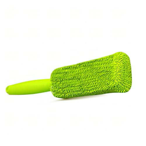 Premium Car Cleaning Tools - Wheel Tire Brush & Microfiber Twist Braided Cloth, Essential Auto Detailing Accessories for Spotless Shine (2, Green) - color: Green