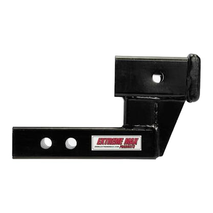 EXTAI Extreme Max 5001.6509 Solid Shank Receiver Extension - 4" Rise, Includes Two Hitch Pins, Black - size: 4" Rise