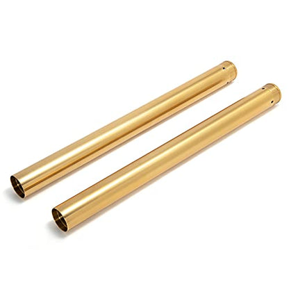 TOFR 49mm Fork Tubes for Harley Touring 14-20 FLHT FLTR FLHR FLHX Street Glide Electra Glide Road King Road Glide 45500113 37Mn5 Steel - color: Gold