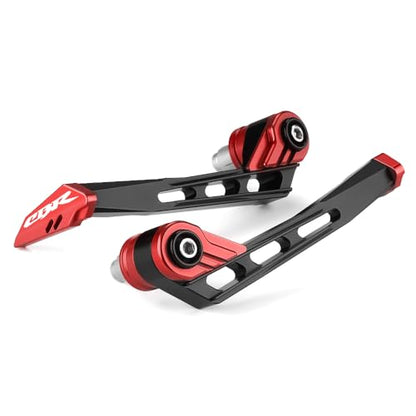Motorcycle Brake Clutch Lever Guards Bar End Handguard Compatible with H.onda CBR 500R CBR600RR/CBR1000RR | Handlebar Protector CBR125/250R/300R Accessories (red) - color: Red