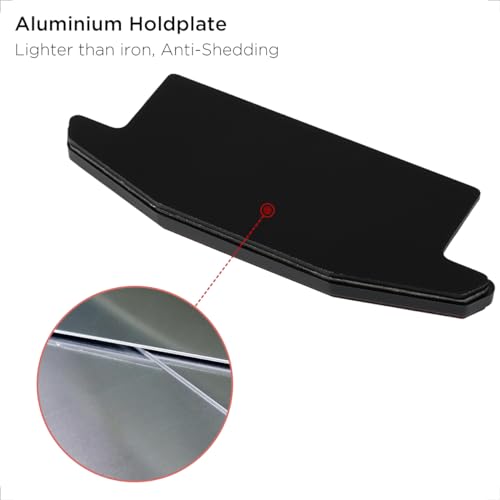 evermotor 2 Packs Motorcycle Trapezoidal Rear Reflector： Self-Adhesive Warning Sticker with Aluminium Plate, High-Visibility Safety Reflectors for Motorcycle, Bicycle, Scooter, ATV - Waterproof - size: 125*46mm