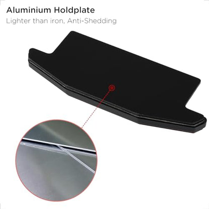 evermotor 2 Packs Motorcycle Trapezoidal Rear Reflector： Self-Adhesive Warning Sticker with Aluminium Plate, High-Visibility Safety Reflectors for Motorcycle, Bicycle, Scooter, ATV - Waterproof - size: 125*46mm
