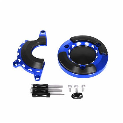 Monkey125 Left Right Engine Cover Protector Slider Compatible with Monkey 125 2022-2024 JB03 3D CNC Motorcycle Engine Crankcase Guard (Blue) - color: Blue