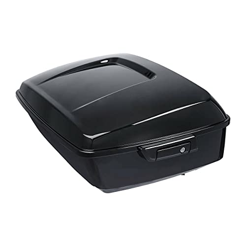 TCMT Black Latches King Motorcycle Trunk Wrap Around Backrest Fit For Harley 2014-2025 Touring CVO Road King Road Glide Street Glide Electra Glide Pack - color: Style B