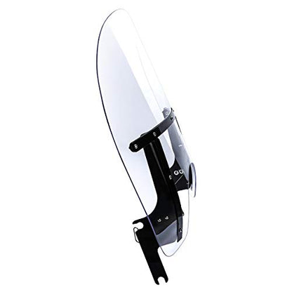 20" Clear Detachable Quick Release Windshield W/Black Brackets For Harley Road King 1994-2023