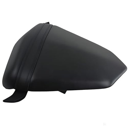 Rear Pillion Passenger Seat Compatible with Yamaha YZF R6 2006-2007 - Black Synthetic Leather Replacement Pad for Sport Bike - size: YZF R6#06-07