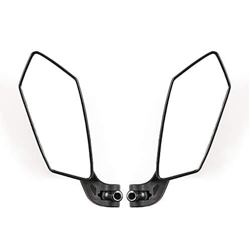 Universal 8mm 10mm Black Hawk Rear View Mirror Right and Left Black Racing Rear view Mirror, Motorcycle Rearview Side Mirrors for Street Bikes Street Sport Bike Touring Cruiser Scooter - color: Black, size: Motorcycle Rear View Mirrors 15