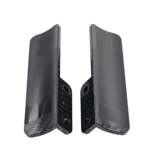 2 Pcs ABS Guard Cover Front Fork Guard Protectors YZT-FCY-01C Carbon Fiber Pattern Black For Harley-Davidson CVO Street Glide 117/121 23-25