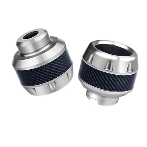 2PCS Burning Titanium Motorcycle Frame Slider Aluminum Front Fork Cup Falling Crush Protector Carbon Fiber for Motorbike Scooter(C-4) - color: C-4
