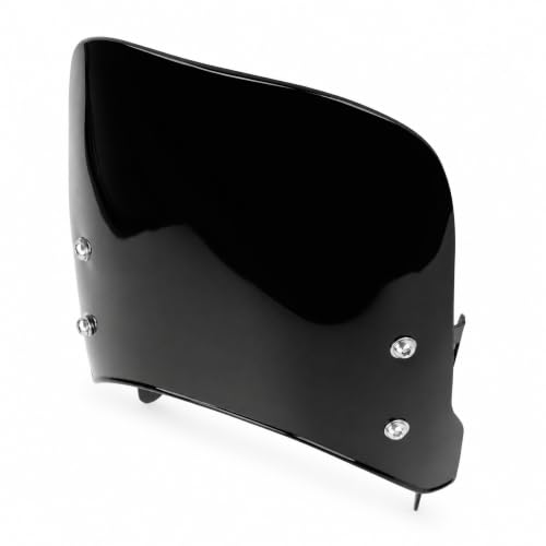 Motorcycle , Black Wind Deflector PMMA Panel Front Wind Deflector with Mount Bracket for Scrambler 400X 2023-2024, for Speed 400 2023-2024, for Street Scrambler 900 - size: Black
