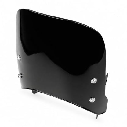 Motorcycle , Black Wind Deflector PMMA Panel Front Wind Deflector with Mount Bracket for Scrambler 400X 2023-2024, for Speed 400 2023-2024, for Street Scrambler 900 - size: Black