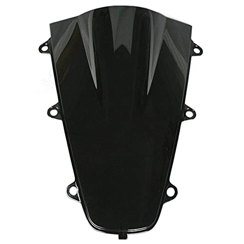 FLPRO ABS Plastic Windshield Windscreen Compatible for Honda CBR1000RR 2017 2018 2019 2020 Double Bubble (Black)