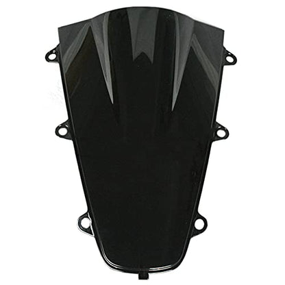 FLPRO ABS Plastic Windshield Windscreen Compatible for Honda CBR1000RR 2017 2018 2019 2020 Double Bubble (Black)