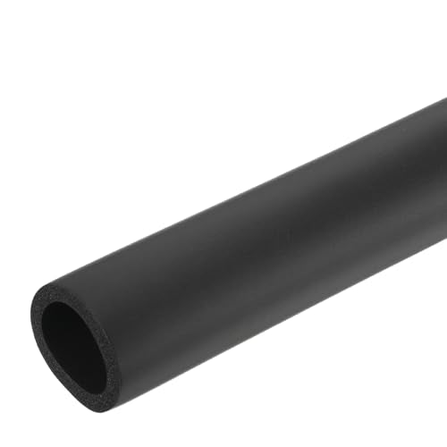 uxcell Foam Tubing for Handle Grip Support,26.5mm(1 1/16") ID 36.5mm(1.44") OD 0.3 Meter/1ft Length Black - color: Black, size: 26.5mm x 36.5mm x 0.3 m