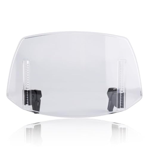 Motorcycle Windshield for Aprilia Storm 125 2021 2022 2023 2024, Motorcycle Wind Deflector Windscreen Extension Universal Clip-On Adjustable Windshield Spoiler,A - color: A