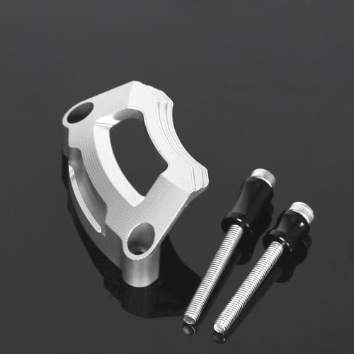 Monkey 125 Engine Stator Crash Guard Compatible with Monkey125 Dax125 Grom125,Cross Cub 110,Ducks125,CT125 Trail 125,Super Cub C125,Super Cab 110 2022-2024 CNC 3D Motorcycle Engine Protector(Silver) - color: Silver