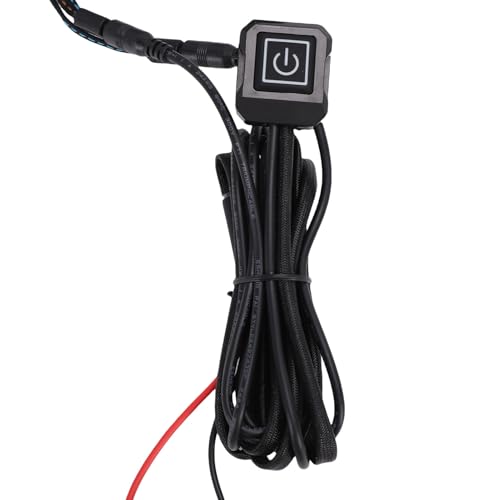 Zunate Heated Grips Cover for Motorcycles and ATVs, 3 Heat Settings with Intelligent Temp Control, IP67 Handlebar Sleeve for Cold Weather