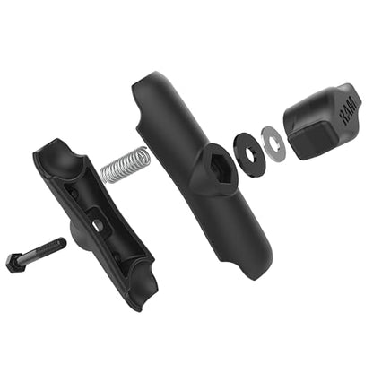 RAM Mounts Medium Double Socket Arm for B Size 1″ Ball Mount Components, RAM Mount Connector Arm, Marine-Grade Aluminum RAM-B-201U - size: 3.7 in.