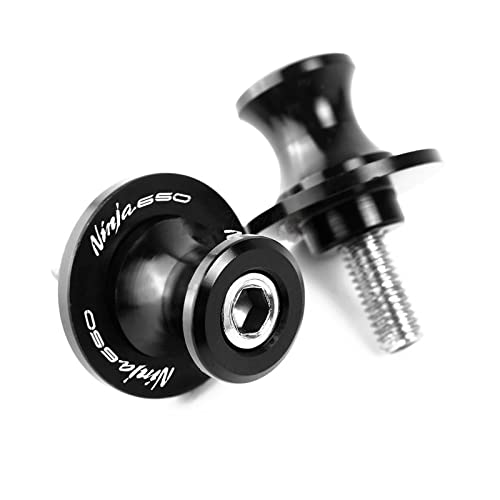 M8 for NINJA650 Motorcycle Swingarm Spools Rear Stand Screws Sliders CNC Aluminum Accessories for Kawasaki for Ninja 650 2017-2021/2020 (Color : White) - color: White
