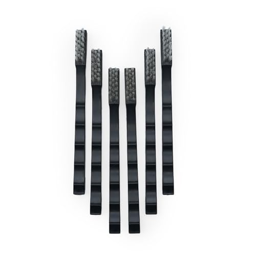 Nanoskin 6-Pack Toothbrush Style Brushes - Professional Detailing Brush Set, Car Interior and Upholstery Cleaning, Durable Nylon Bristles, Precision Automotive Cleaning, Essential Detailer's Toolkit