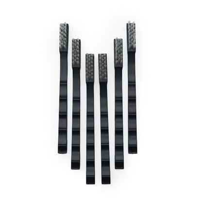 Nanoskin 6-Pack Toothbrush Style Brushes - Professional Detailing Brush Set, Car Interior and Upholstery Cleaning, Durable Nylon Bristles, Precision Automotive Cleaning, Essential Detailer's Toolkit