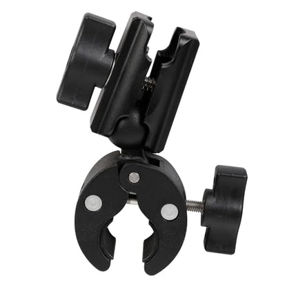 1" Ball Adapter for Handlebar Clamp Mount Base with 2.36" Double Socket Arm, Compatible with RAM B Size Mounts & Bike Motorcycle Phone Mount Holder (Handlebar Clamp w 2.36” Arm) - style: Handlebar Clamp Base With 2.36" Arm