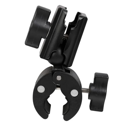 1" Ball Adapter for Handlebar Clamp Mount Base with 2.36" Double Socket Arm, Compatible with RAM B Size Mounts & Bike Motorcycle Phone Mount Holder (Handlebar Clamp w 2.36” Arm) - style: Handlebar Clamp Base With 2.36" Arm