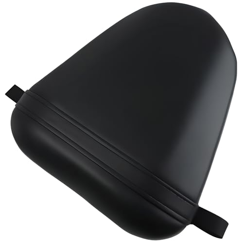 Rear Passenger Pillion Seat Compatible with Yamaha YZF R6 2008-2016 - High-Density Foam Sport Bike Cushion Replacement - Black Synthetic Leather Pad for YZFR6 08-16 - size: YZF R6#08-16