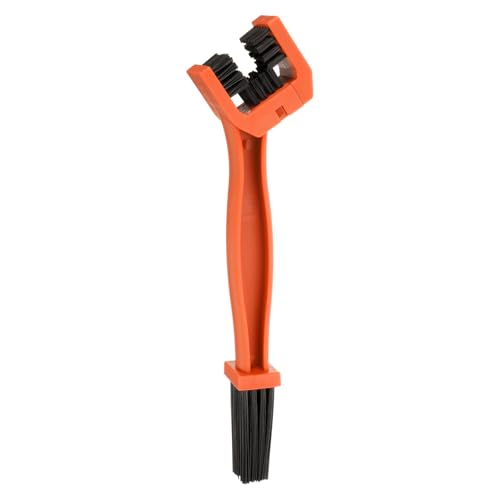 HARFINGTON Bicycle Chain Cleaning Tool Brush Motorcycle Chain Brush Crankset Brush Bike Clean Brush Kit for Gears Maintenance Cleaning Tools, Orange