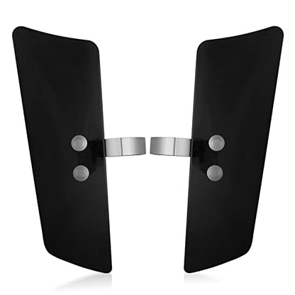 Leg Wind Deflector, PSLER Motorcycle Front Fork Wind Deflectors with Brackets for VT1100C2 Shadow Sabre, VN1500D Vulcan Classic, VL1500 Boulevard, XV1600 Road Star Classic, Black