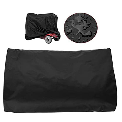 Scooter Covers Moped Cover Motorcycle Prevent Rain Sun for Any Season and Weather with Holes Black 55.1"x25.9"x35.8"