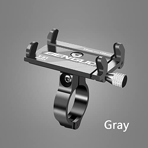 Aluminum Motorcycle Bike Bicycle Holder Mount Handlebar for Cell Phone GPS US (Silver) - color: Silver