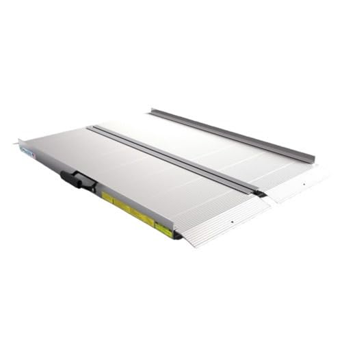 EZ-ACCESS TRAVERSE Aluminum Singlefold Folding Ramp, Portable Loading Ramps for Wheelchairs, Motorcycles, Lawn Tractors & ATVs, Heavy Duty Aluminum Folding Ramps with Carrying Handles (Silver, 4 Foot) - size: 4 Foot, style: Singlefold