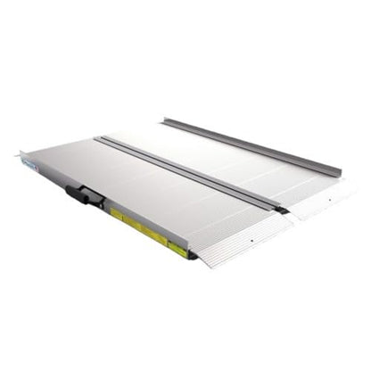 EZ-ACCESS TRAVERSE Aluminum Singlefold Folding Ramp, Portable Loading Ramps for Wheelchairs, Motorcycles, Lawn Tractors & ATVs, Heavy Duty Aluminum Folding Ramps with Carrying Handles (Silver, 4 Foot) - size: 4 Foot, style: Singlefold