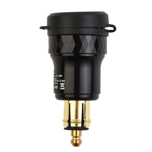 4.2A Dual USB Charger Socket For BMW Motorcycle, DIN Style Adapter With Protective Cover, CNC Aluminum, for Compatible With F800 F650 F700 R1200 For GS RT Series