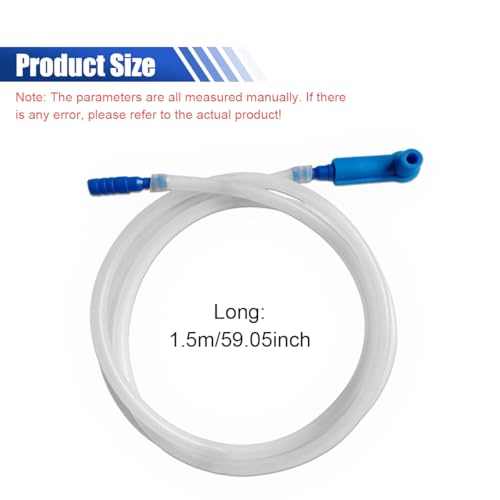 Brake Fluid Bleeder Hose - 4.92 Ft Car Brake Bleeding Hose Oil Fluid Extractor Tool with Adapter - Universal Replacement Tube for Car Motorcycle Braking System Repair (1.5M-4.92FT) - size: 1.5M-4.92FT