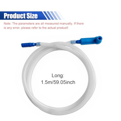 Brake Fluid Bleeder Hose - 4.92 Ft Car Brake Bleeding Hose Oil Fluid Extractor Tool with Adapter - Universal Replacement Tube for Car Motorcycle Braking System Repair (1.5M-4.92FT) - size: 1.5M-4.92FT