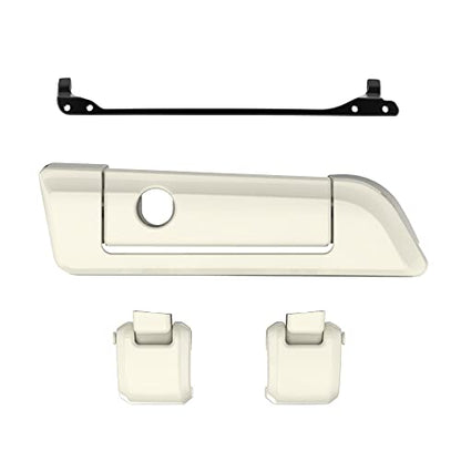 Moto Onfire Birch White Tour Trunk Luggage Latches Hinges Fit for AB Harley Touring Razor Chopped King Tour Trunk Luggage - color: Birch White