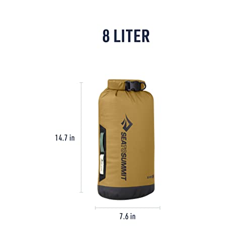 Sea to Summit Big River Dry Bag, Heavy-Duty Dry Storage, 8 Liter, Gold Brown - color: Gold Brown, style: 8 Liter