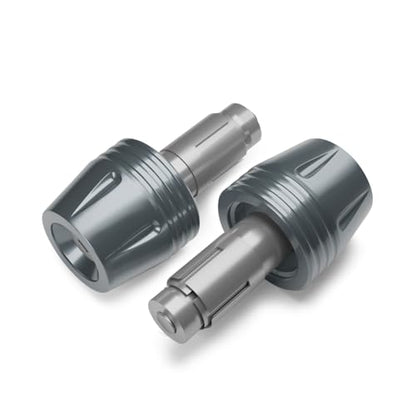 Motorcycle Bar Ends Plug, CNC Aluminum 16-22mm Handlebar Bar End Plugs Fit For Kawasaki Yamaha Honda Suzuki Aprilia Ducati And Motorcycles With Handlebar Inner Diameter Of 16-22mm (Titanium) - color: Titanium