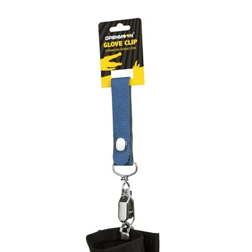 OPENMOON Glove Leather Clips (Blue) - color: Blue
