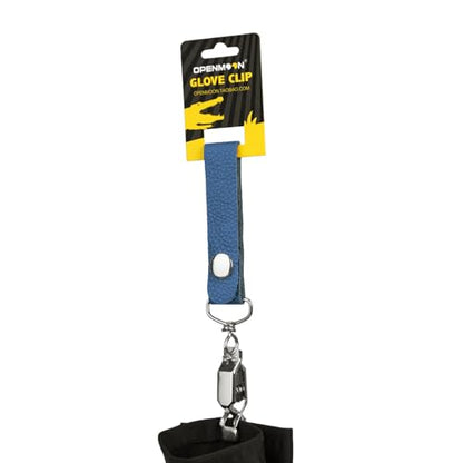 OPENMOON Glove Leather Clips (Blue) - color: Blue