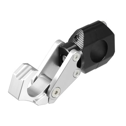 uxcell Motorcycle Handlebar Hook Aluminum Alloy Helmet Gloves Hanger Luggage Hanger for Honda ADV150 2023 W/Hexagonal Screws and Wrench Silver Tone