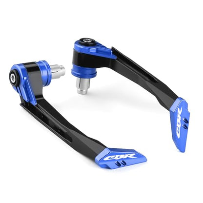 Motorcycle Brake Clutch Lever Guards Bar End Handguard Compatible with H.onda CBR 500R CBR600RR/CBR1000RR | Handlebar Protector CBR125/250R/300R Accessories (Blue) - color: Blue