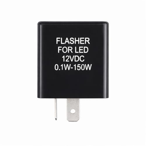 MGI SpeedWare 2-Pin Silent Flasher Relay for LED Turn Signal - Hyper Flash Fix (1-Pack)