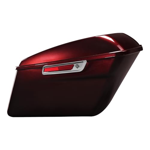HR3 Twisted Cherry Hard Saddlebags Compatible with 2018-2019 Road Glide FLTRX 2018 Street Glide Special FLHXS Ultra Limited FLHTK Ultra Limited Low FLHTKL - color: Twisted Cherry