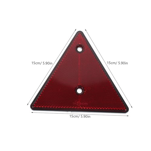 2pcs Reflective Triangle Safety Signs for Vehicles Emergency Roadside Warning Reflectors for Cars Trucks and Trailers Weather-resistant and Visible Low Light Conditions
