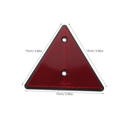 2pcs Reflective Triangle Safety Signs for Vehicles Emergency Roadside Warning Reflectors for Cars Trucks and Trailers Weather-resistant and Visible Low Light Conditions