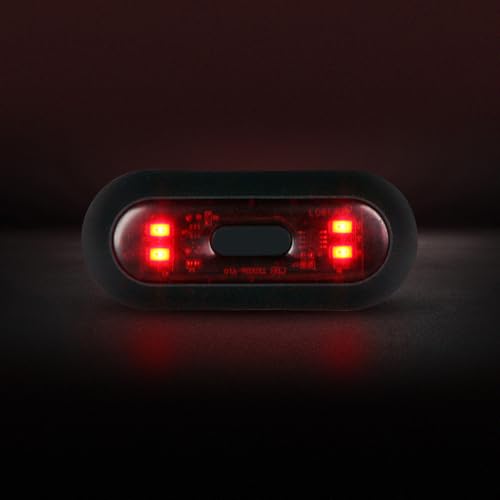 TOTMOX LED Helmet Light,Rechargeable Motorcycle Bicycle Front and Rear Headlight,Safty Warning Night Lamp for Cycling Bag Bike