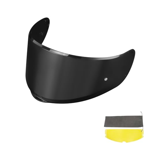 PSLER Sedici Strada 2 Visor - Sedici Strada 2 and Strada 3 Face Shield Motorcycle Helmet visor for Sedici Strada 2 Strada 3 FF801 FF397,Deep Black Visor - color: Deep Black Film